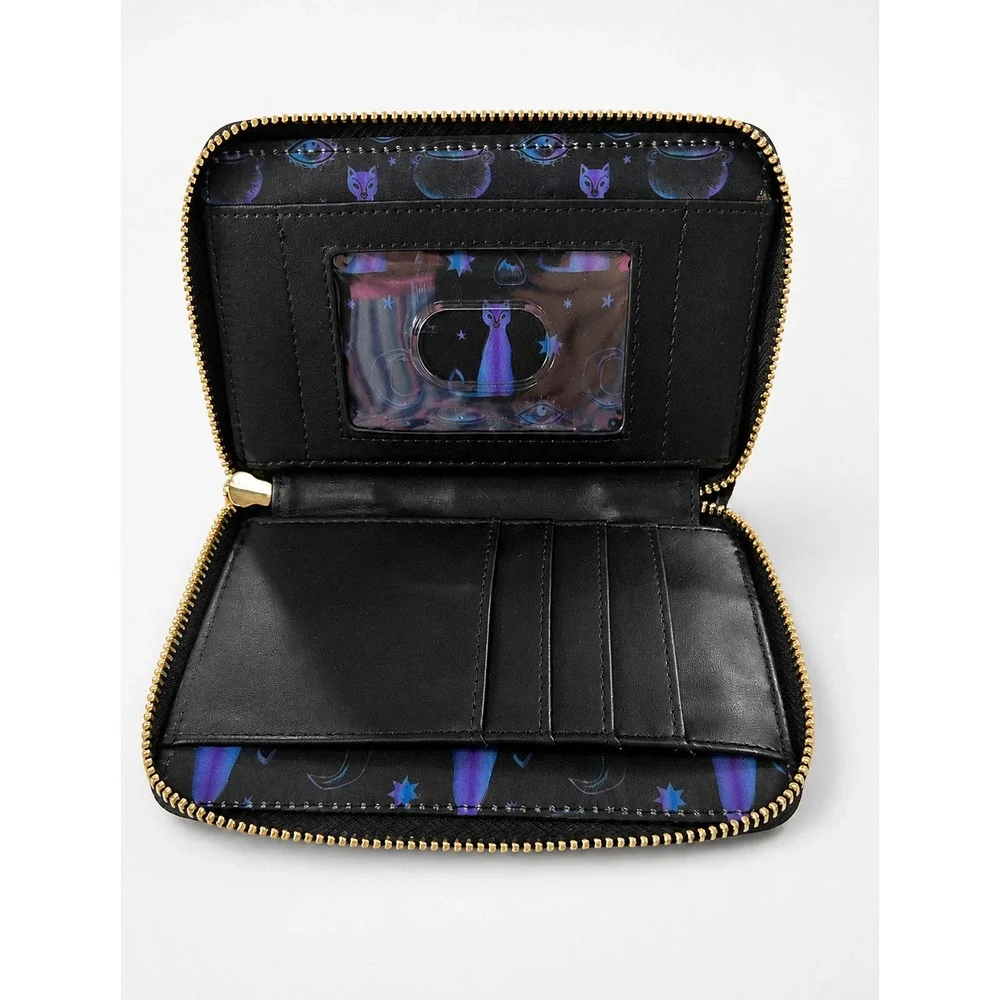 Loungefly Disney Hocus Pocus Binx Mini Backpack Wallet Set Black Halloween 2022